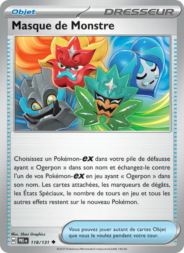 Masque de Monstre — carte 118 de l’extension Évolutions Prismatiques
