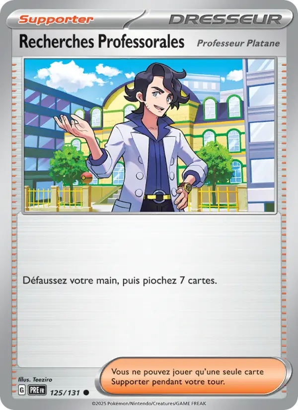 Recherches Professorales — carte 125 de l’extension Évolutions Prismatiques