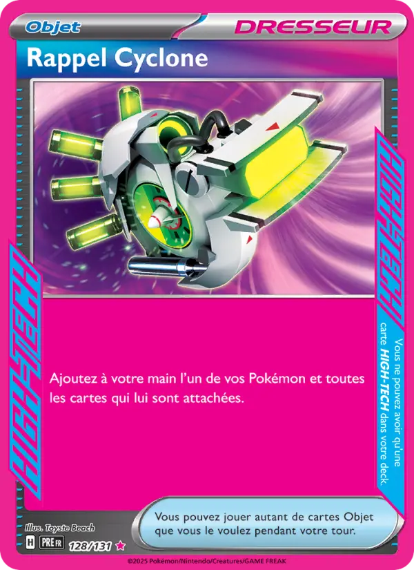 Rappel Cyclone — carte 128 de l’extension Évolutions Prismatiques