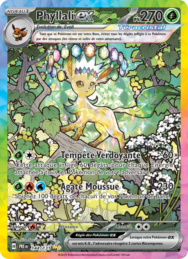 Phyllali-ex — carte 144 de l’extension Évolutions Prismatiques