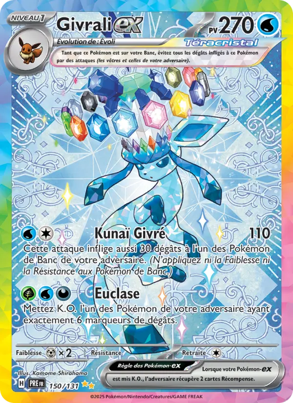 Givrali-ex — carte 150 de l’extension Évolutions Prismatiques