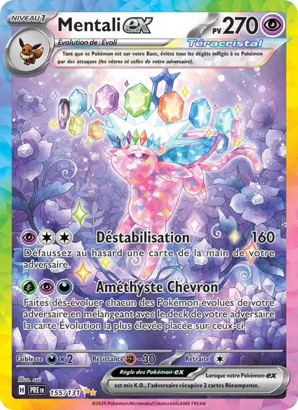 Mentali-ex — carte 155 de l’extension Évolutions Prismatiques