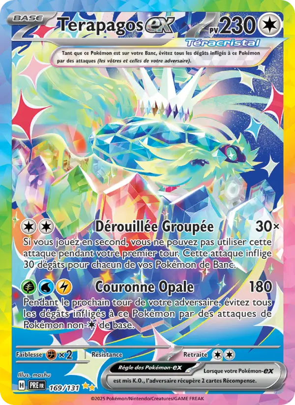 Terapagos-ex — carte 169 de l’extension Évolutions Prismatiques