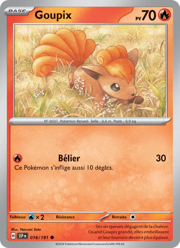 Goupix — carte 016 de l’extension Étincelles Déferlantes