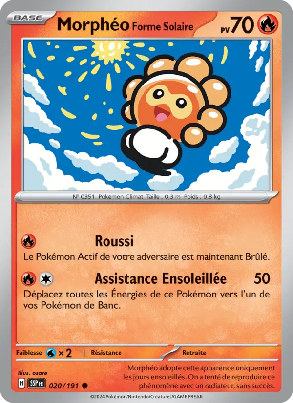 Morphéo Forme Solaire — carte 020 de l’extension Étincelles Déferlantes