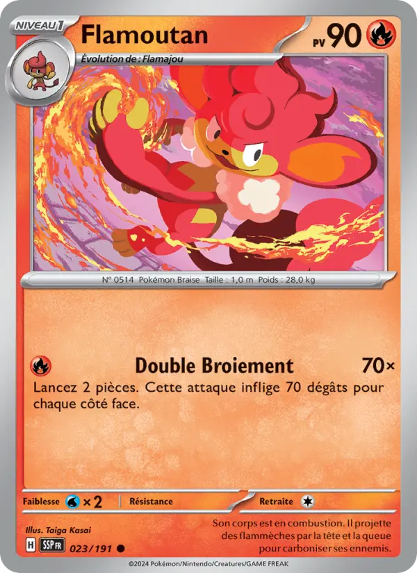 Flamoutan — carte 023 de l’extension Étincelles Déferlantes