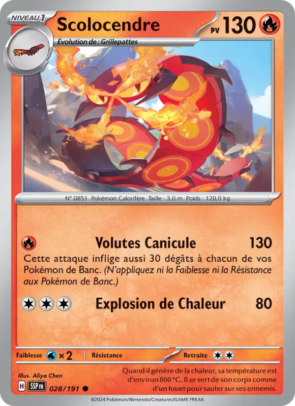 Scolocendre — carte 028 de l’extension Étincelles Déferlantes
