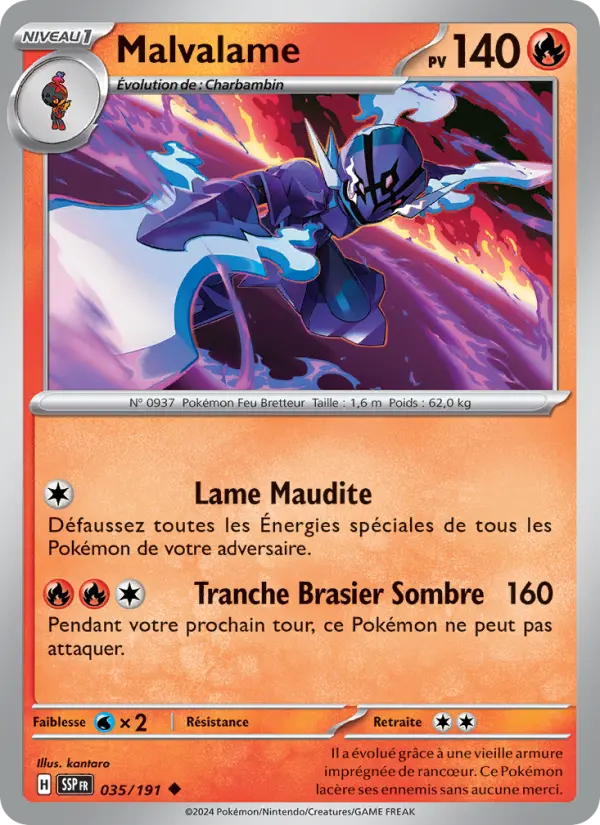 Malvalame — carte 035 de l’extension Étincelles Déferlantes