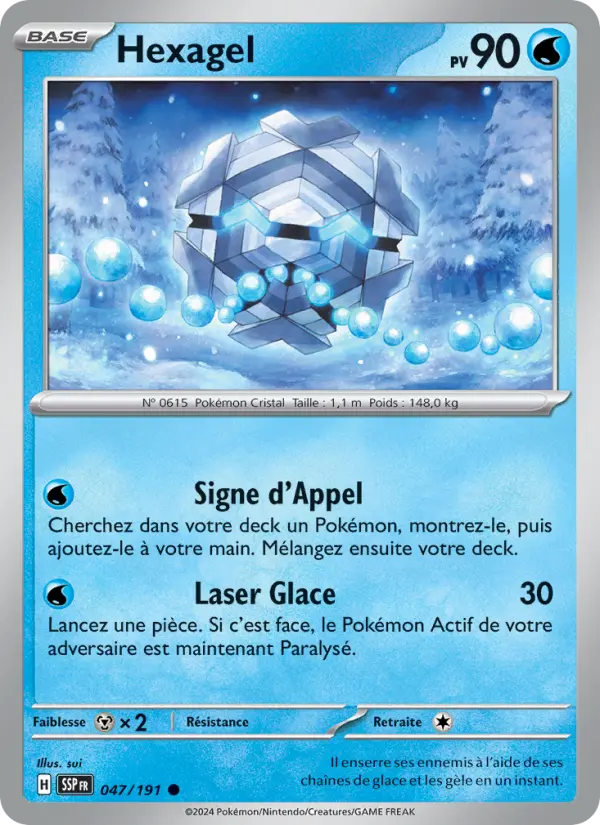 Hexagel — carte 047 de l’extension Étincelles Déferlantes