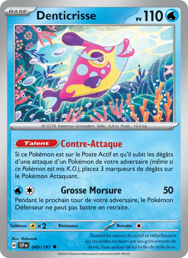 Denticrisse — carte 049 de l’extension Étincelles Déferlantes