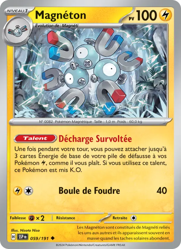 Magnéton — carte 059 de l’extension Étincelles Déferlantes