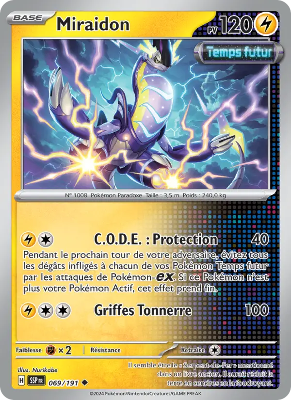 Miraidon — carte 069 de l’extension Étincelles Déferlantes
