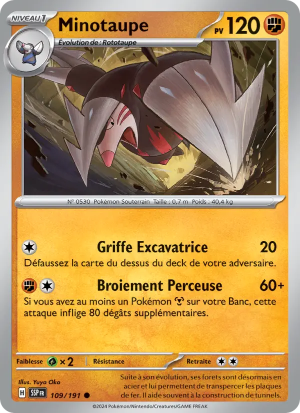 Minotaupe — carte 109 de l’extension Étincelles Déferlantes