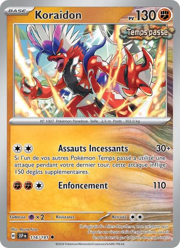 Koraidon — carte 116 de l’extension Étincelles Déferlantes