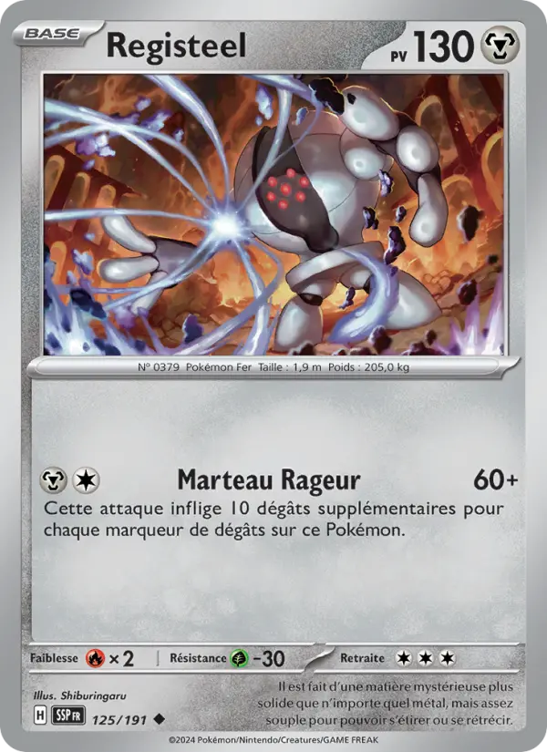 Registeel — carte 125 de l’extension Étincelles Déferlantes