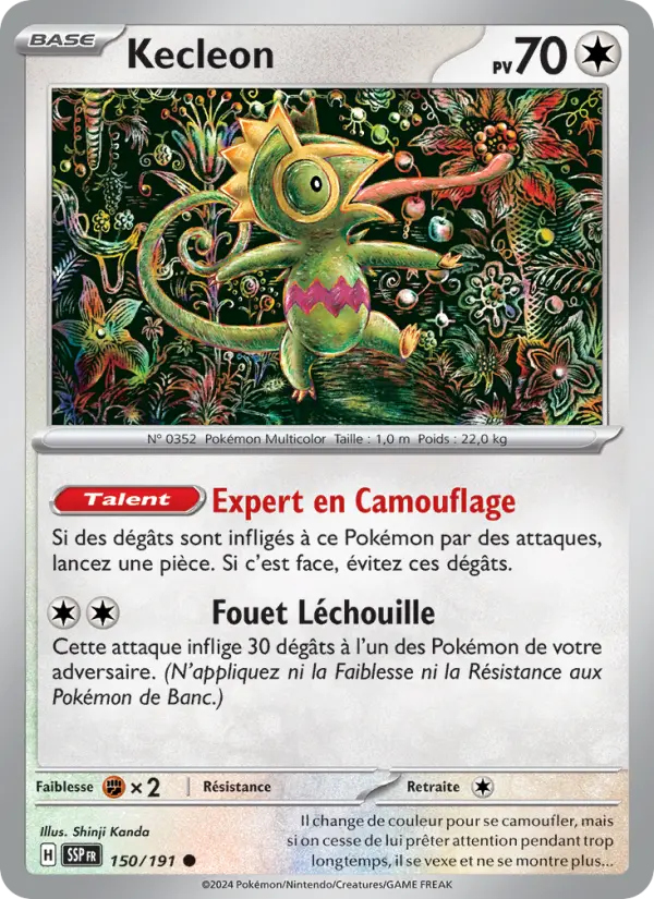Kecleon — carte 150 de l’extension Étincelles Déferlantes