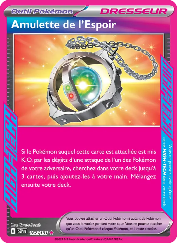 Amulette de l'Espoir — carte 162 de l’extension Étincelles Déferlantes