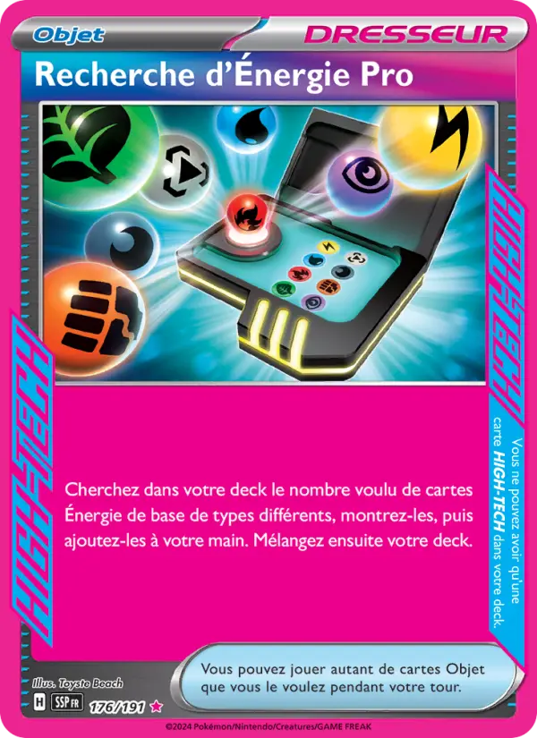 Recherche d'Énergie Pro — carte 176 de l’extension Étincelles Déferlantes