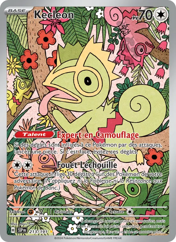 Kecleon — carte 213 de l’extension Étincelles Déferlantes