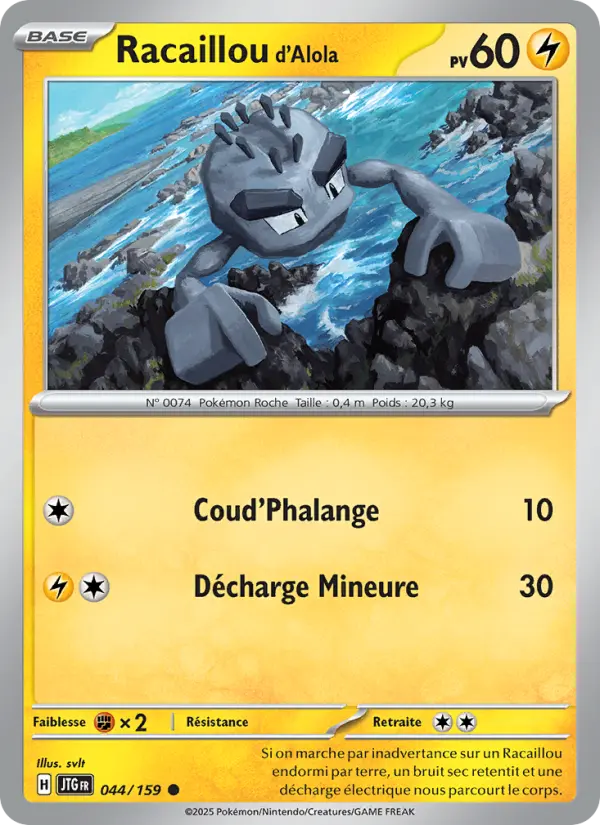 Racaillou d'Alola — carte 044 de l’extension Aventures Ensemble