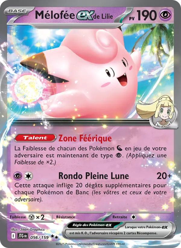 Mélofée-ex de Lilie — carte 056 de l’extension Aventures Ensemble