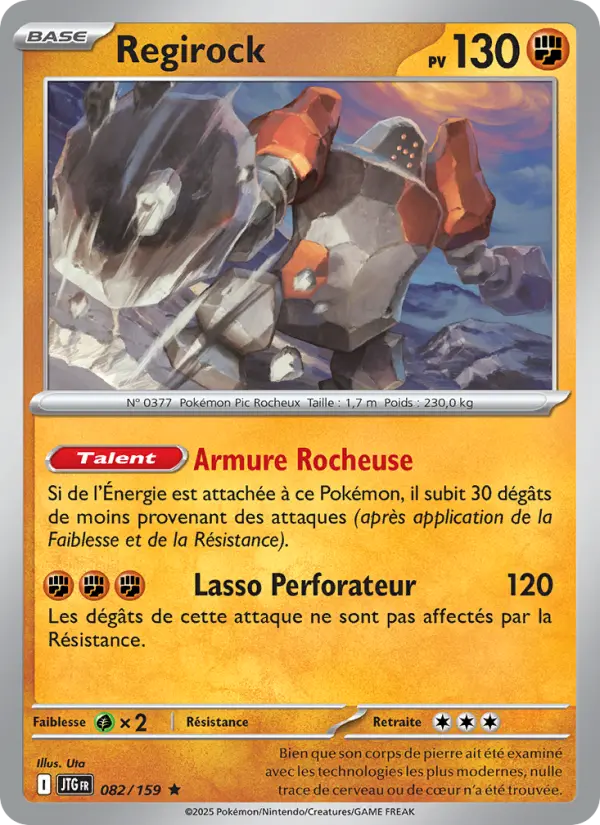 Regirock — carte 082 de l’extension Aventures Ensemble