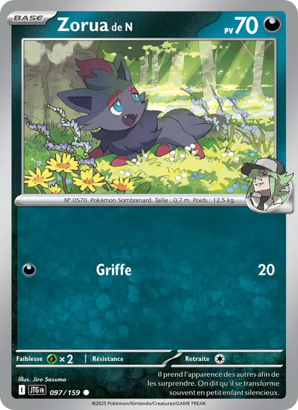Zorua de N — carte 097 de l’extension Aventures Ensemble