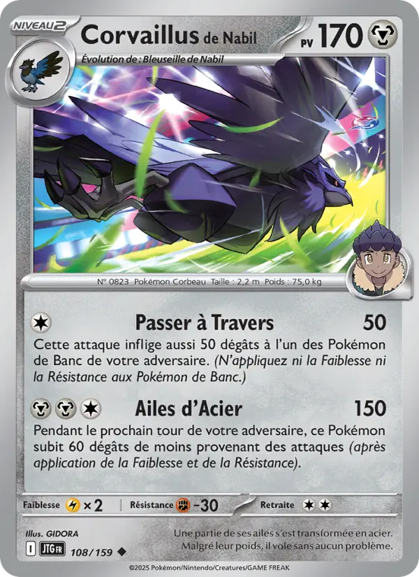 Corvaillus de Nabil — carte 108 de l’extension Aventures Ensemble
