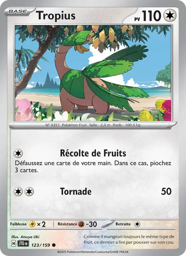 Tropius — carte 123 de l’extension Aventures Ensemble