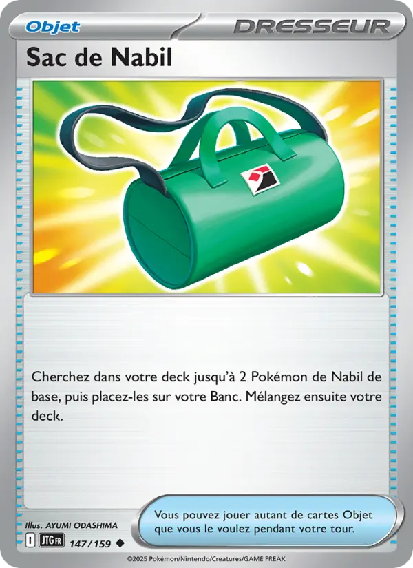 Sac de Nabil — carte 147 de l’extension Aventures Ensemble