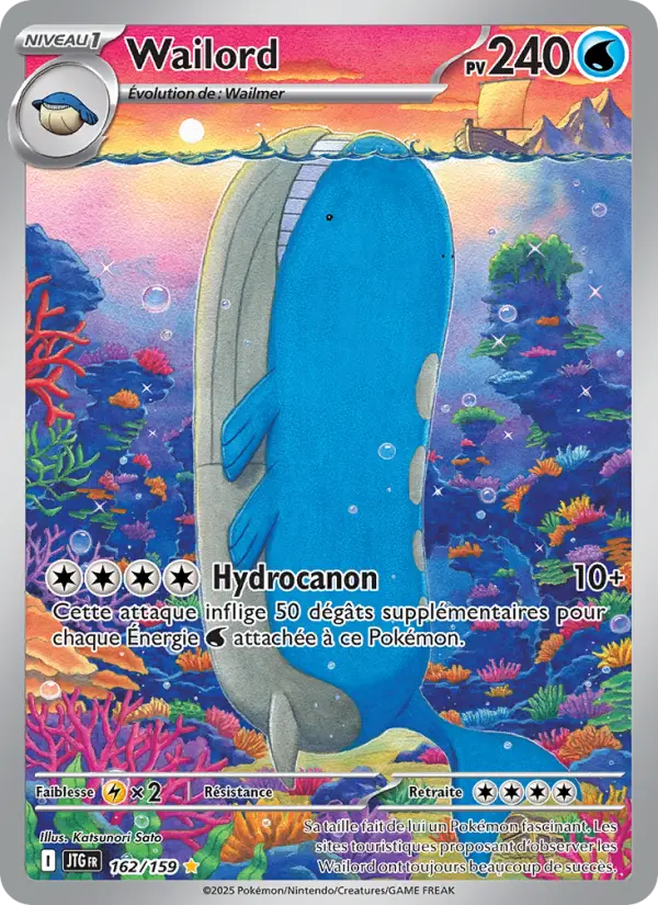 Wailord — carte 162 de l’extension Aventures Ensemble