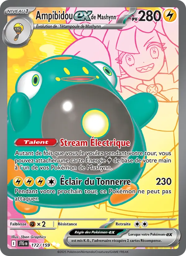 Ampibidou-ex de Mashynn — carte 172 de l’extension Aventures Ensemble
