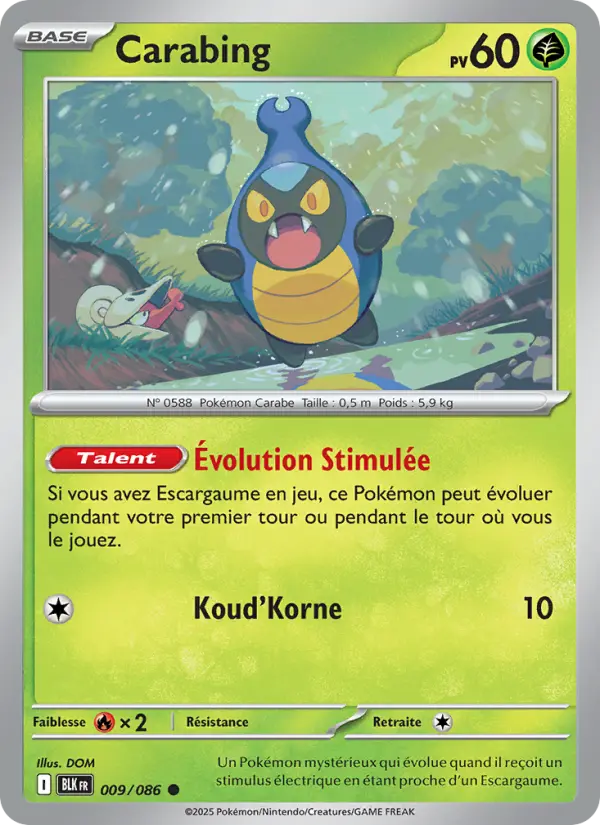 Carabing — carte 009 de l’extension Foudre Noire