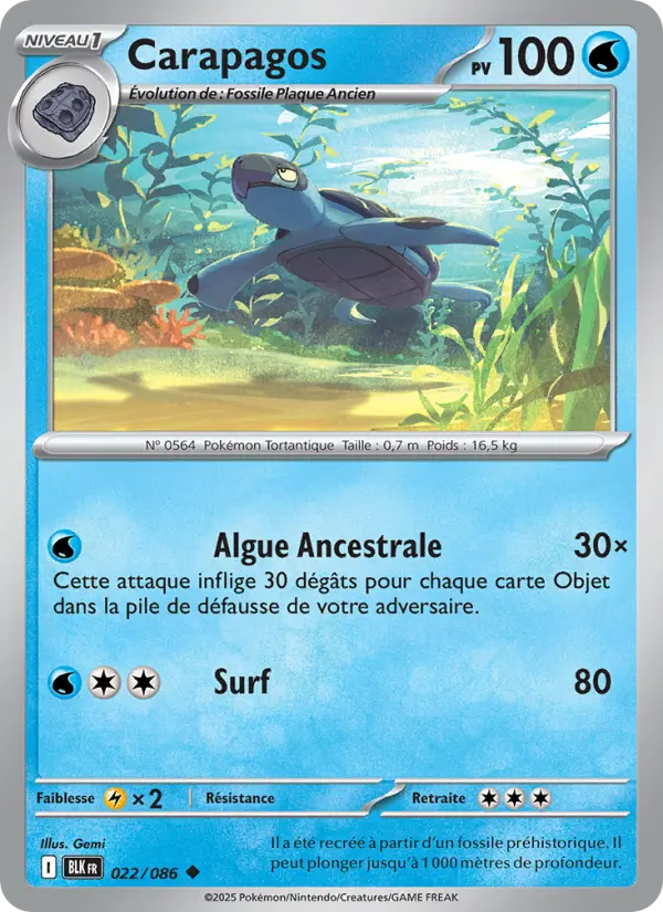Carapagos — carte 022 de l’extension Foudre Noire