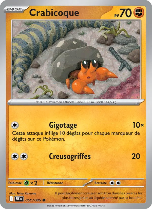 Crabicoque — carte 051 de l’extension Foudre Noire
