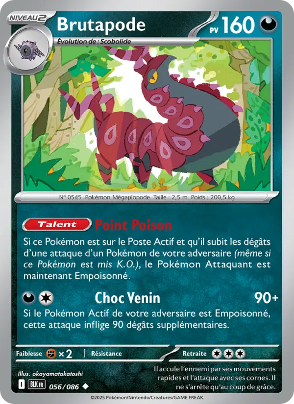 Brutapode — carte 056 de l’extension Foudre Noire
