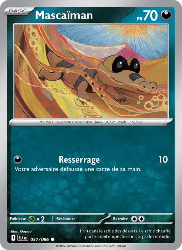 Mascaïman — carte 057 de l’extension Foudre Noire
