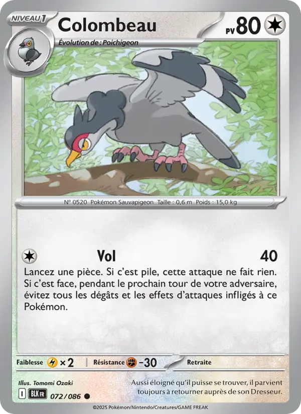 Colombeau — carte 072 de l’extension Foudre Noire