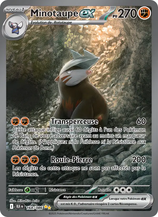 Minotaupe-ex — carte 168 de l’extension Foudre Noire