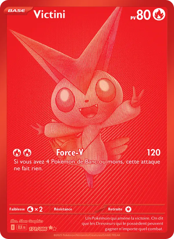 Victini — carte 171 de l’extension Foudre Noire