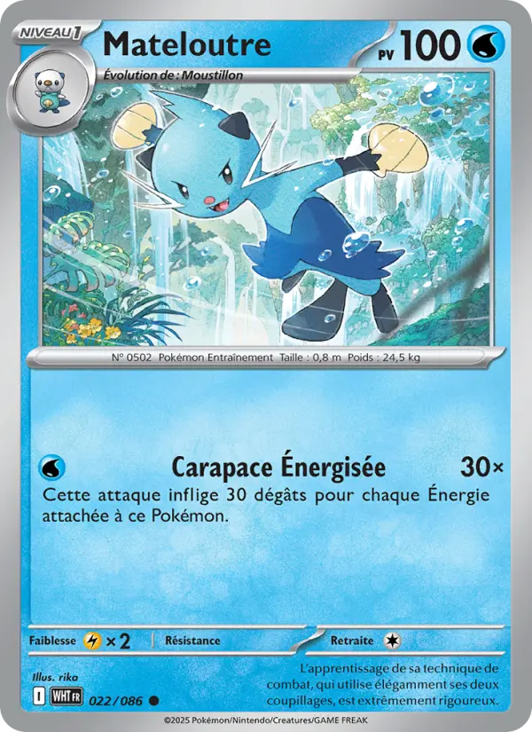 Mateloutre — carte 022 de l’extension Flamme Blanche