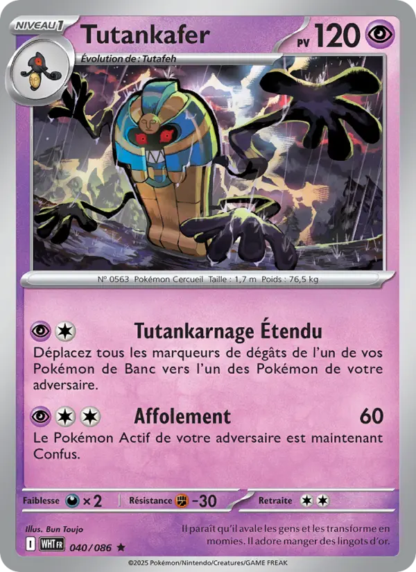 Tutankafer — carte 040 de l’extension Flamme Blanche