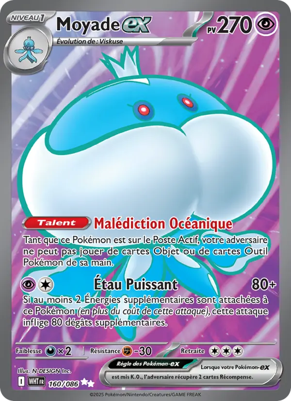 Moyade-ex — carte 160 de l’extension Flamme Blanche