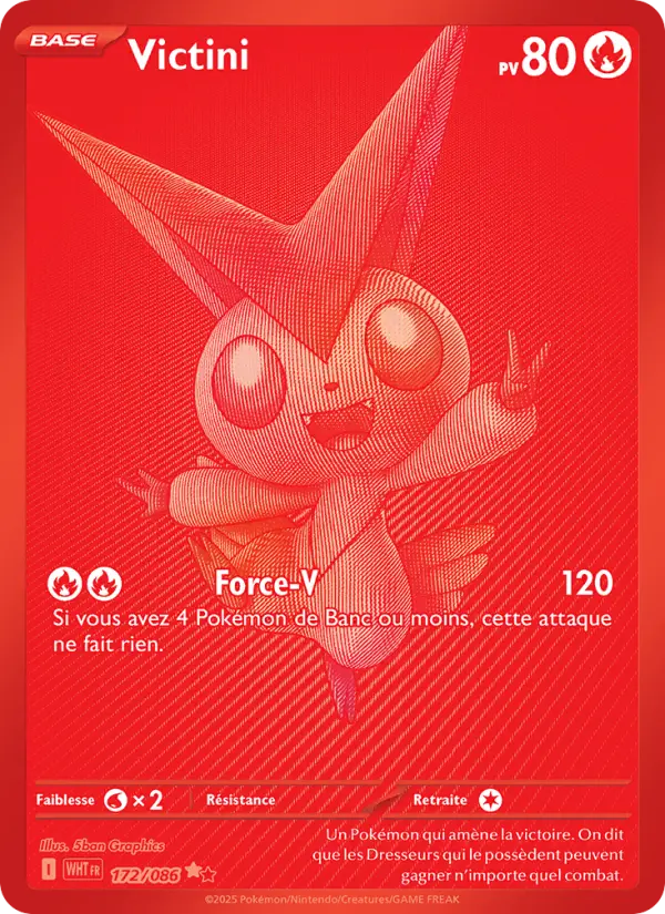 Victini — carte 172 de l’extension Flamme Blanche