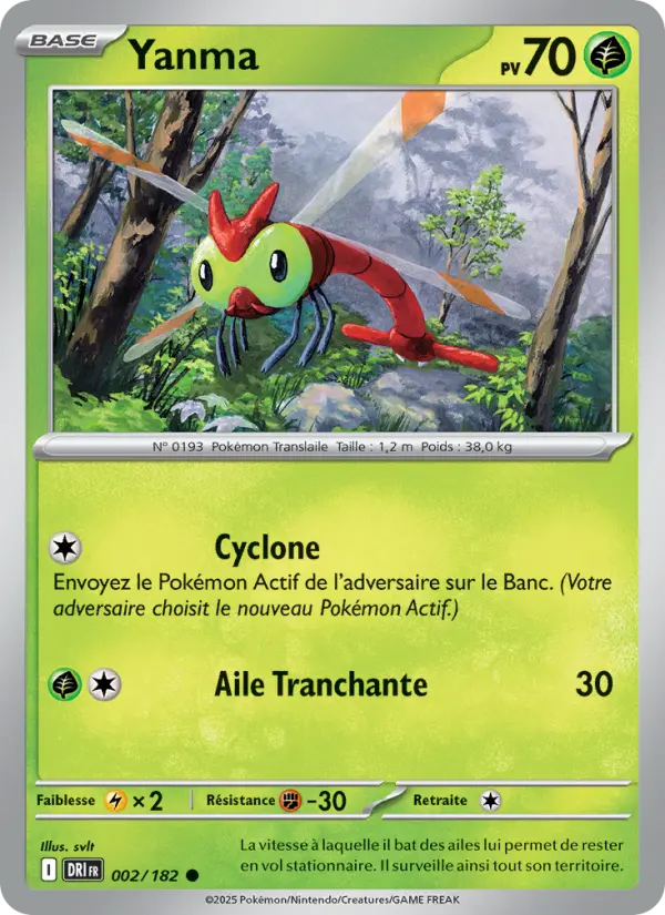 Yanma — carte 002 de l’extension Rivalités Destinées