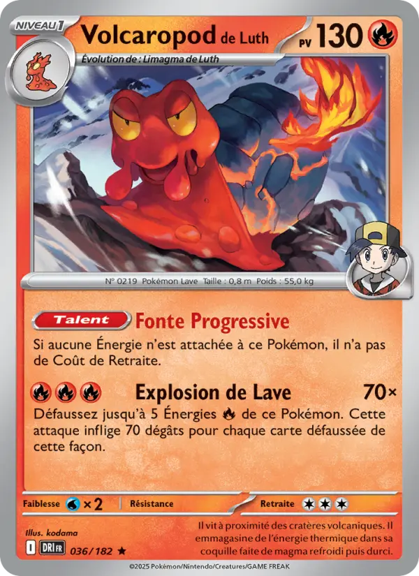 Volcaropod de Luth — carte 036 de l’extension Rivalités Destinées
