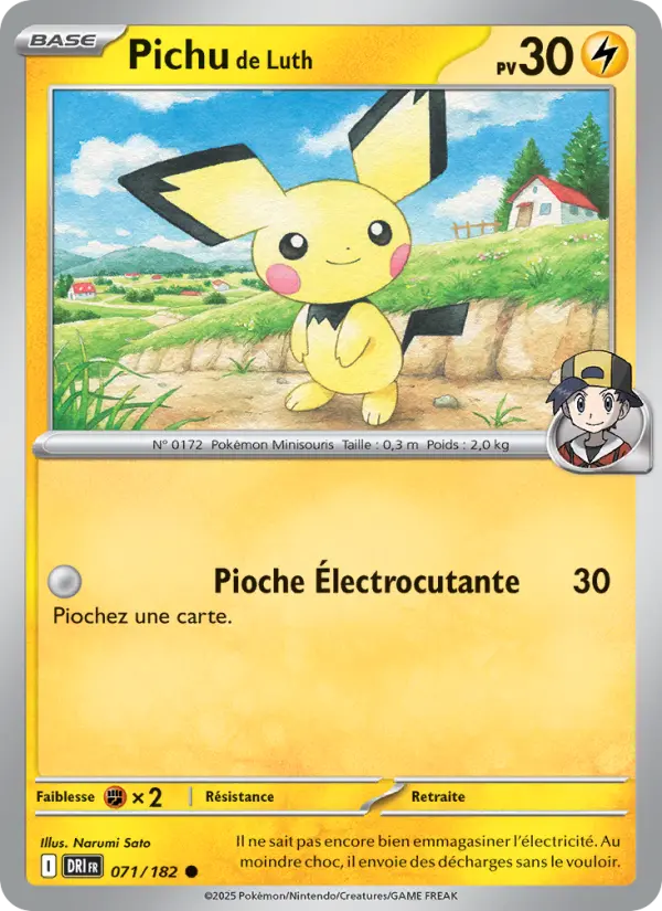Pichu de Luth — carte 071 de l’extension Rivalités Destinées