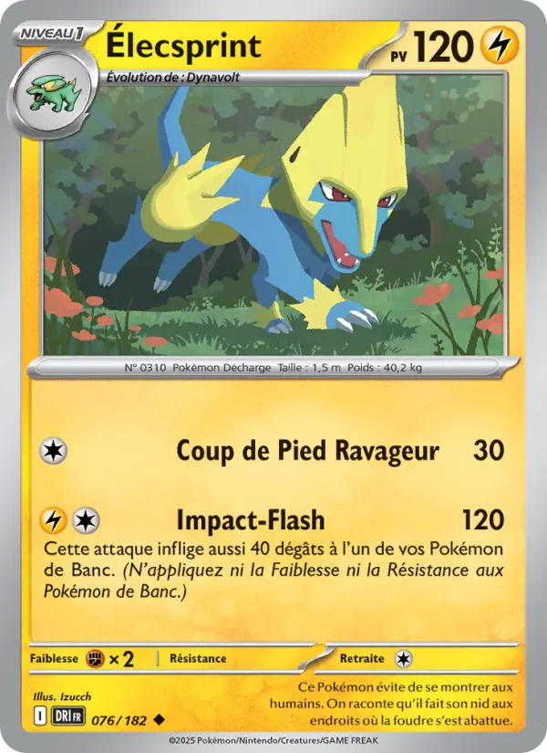 Élecsprint — carte 076 de l’extension Rivalités Destinées