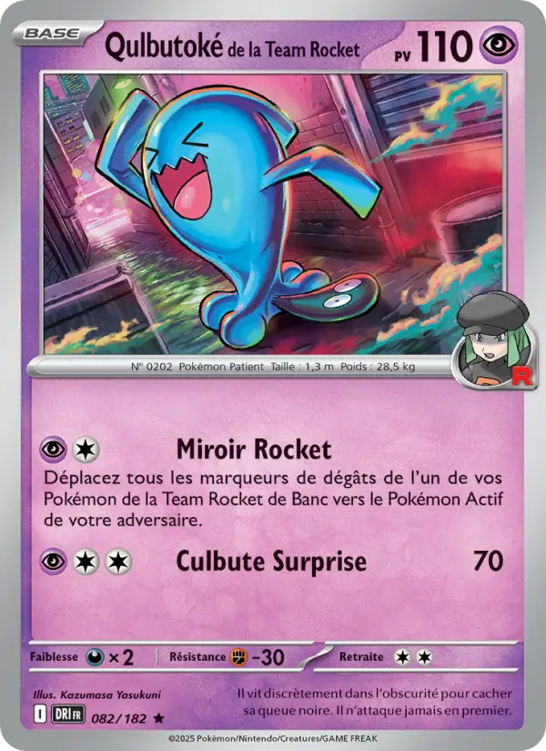 Qulbutoké de la Team Rocket — carte 082 de l’extension Rivalités Destinées