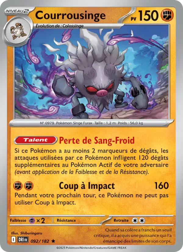 Courrousinge — carte 092 de l’extension Rivalités Destinées